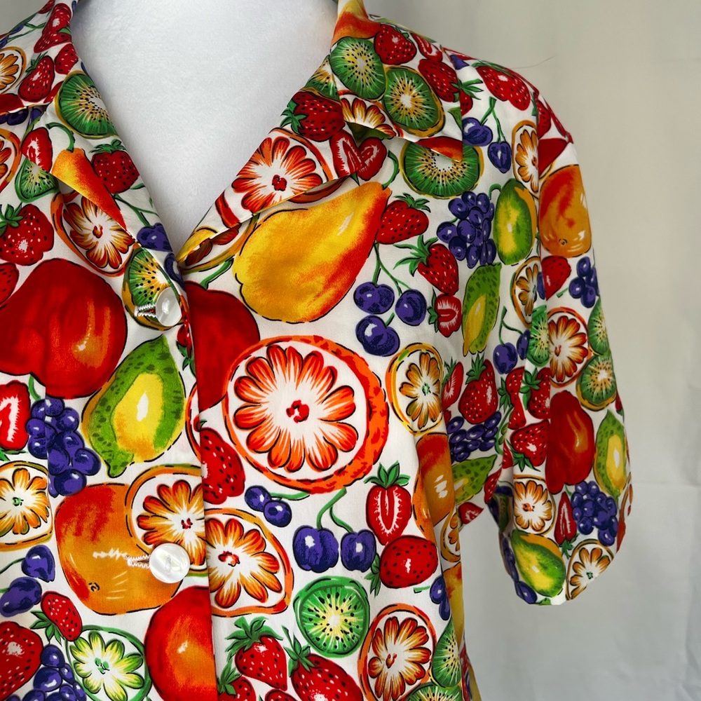 Vintage fruit button down